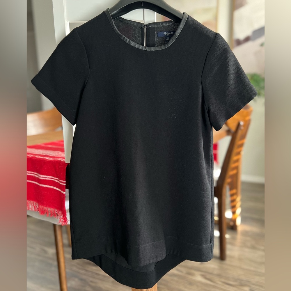 Madewell Leather Trim Tailored Top Women’s XS